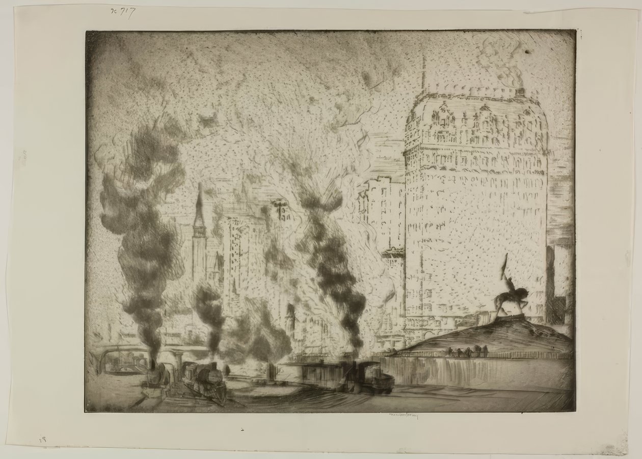 Chicago - Monumento a Logan da Bror Julius Olsson Nordfeldt