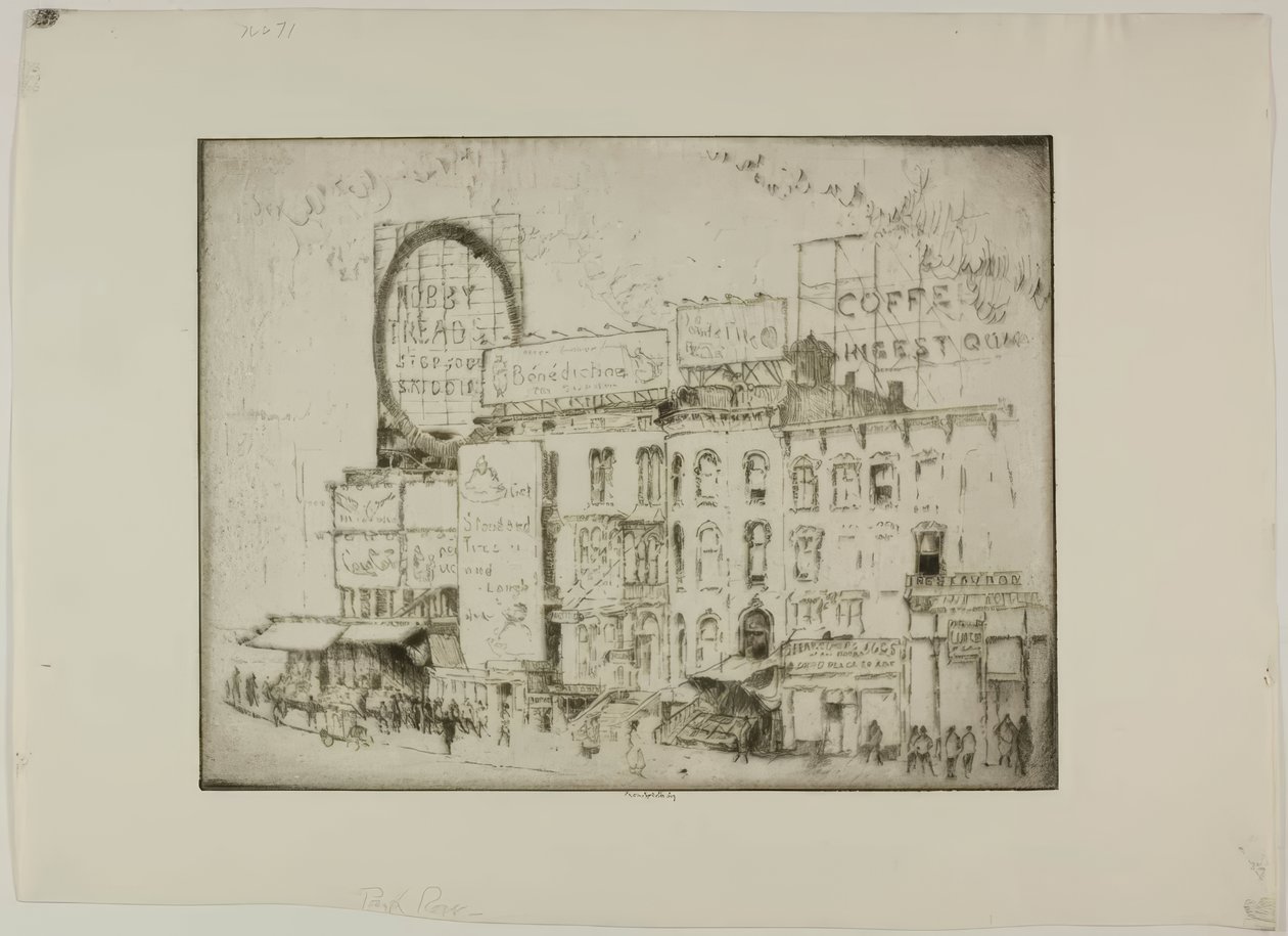 Chicago - Park Row da Bror Julius Olsson Nordfeldt