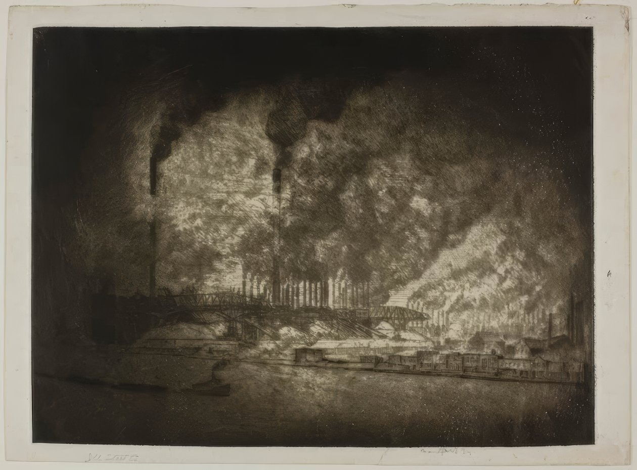 Chicago - Illinois Steel Co., 92nd Street da Bror Julius Olsson Nordfeldt