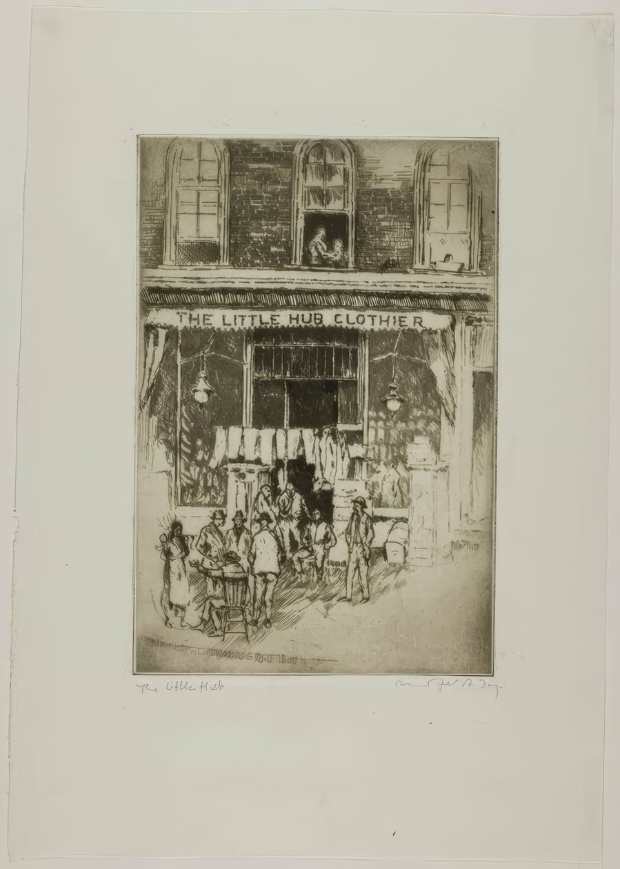 Chicago - The Little Hub, South Clark e Harrison Sts da Bror Julius Olsson Nordfeldt