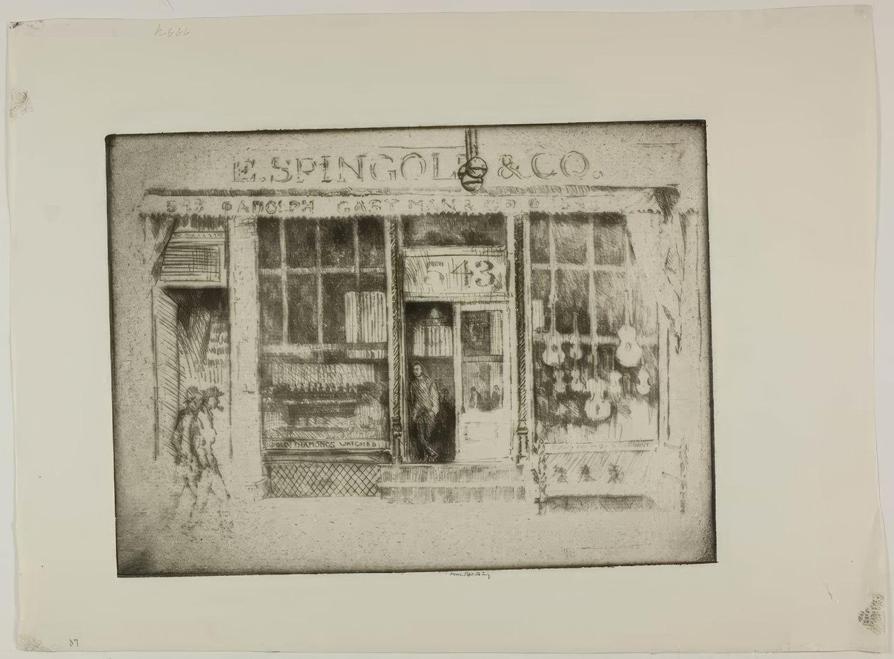 Chicago - Il banco dei pegni da Bror Julius Olsson Nordfeldt