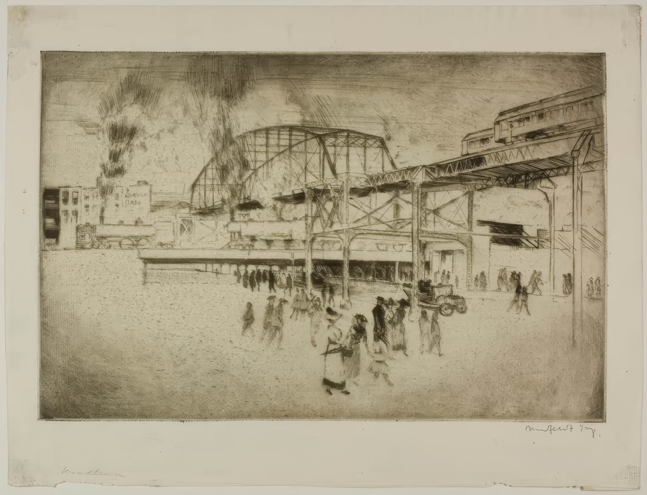 Chicago - Woodlawn, 63rd St. e Jackson Park da Bror Julius Olsson Nordfeldt