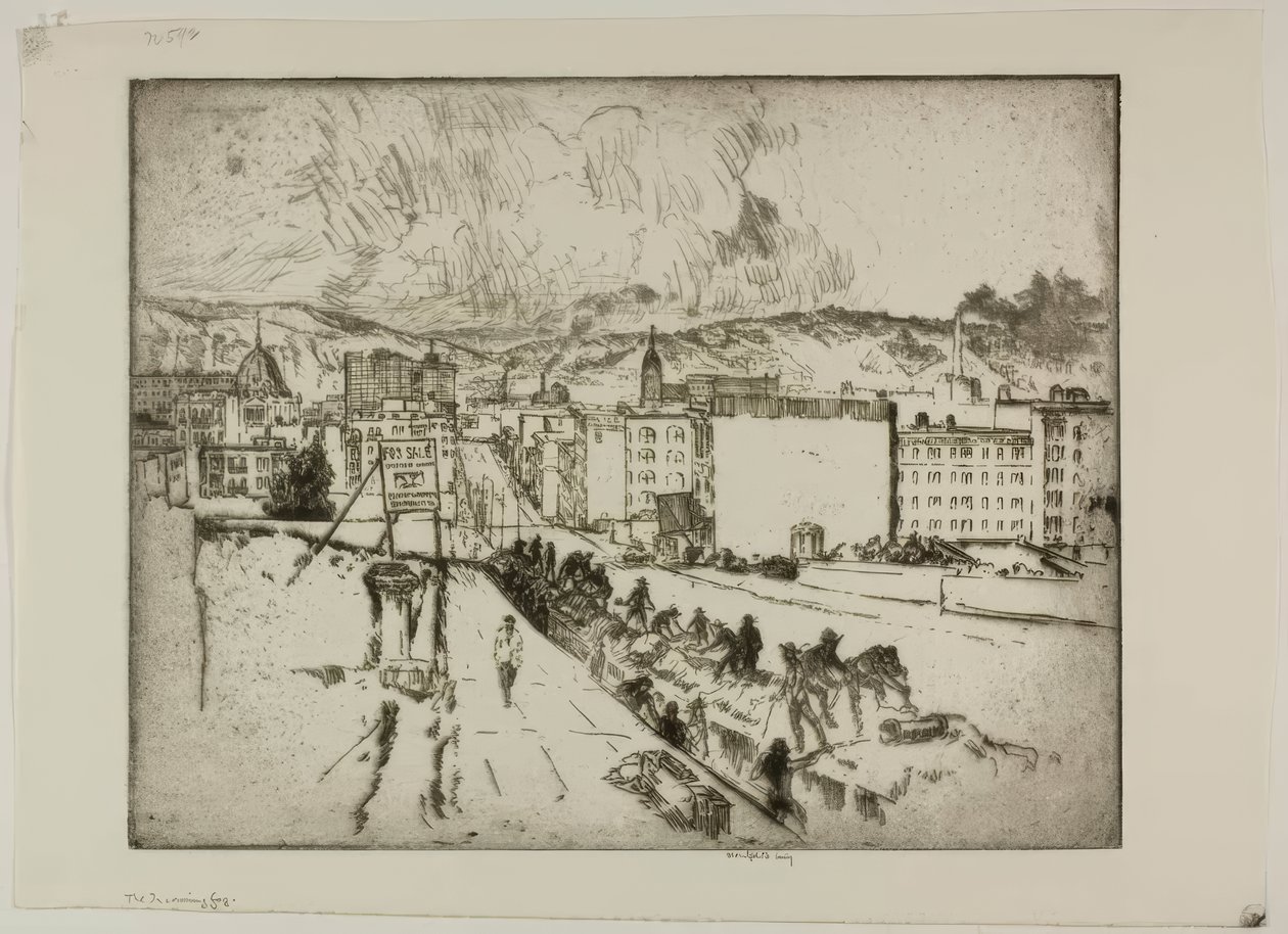 La nebbia in arrivo da Bror Julius Olsson Nordfeldt