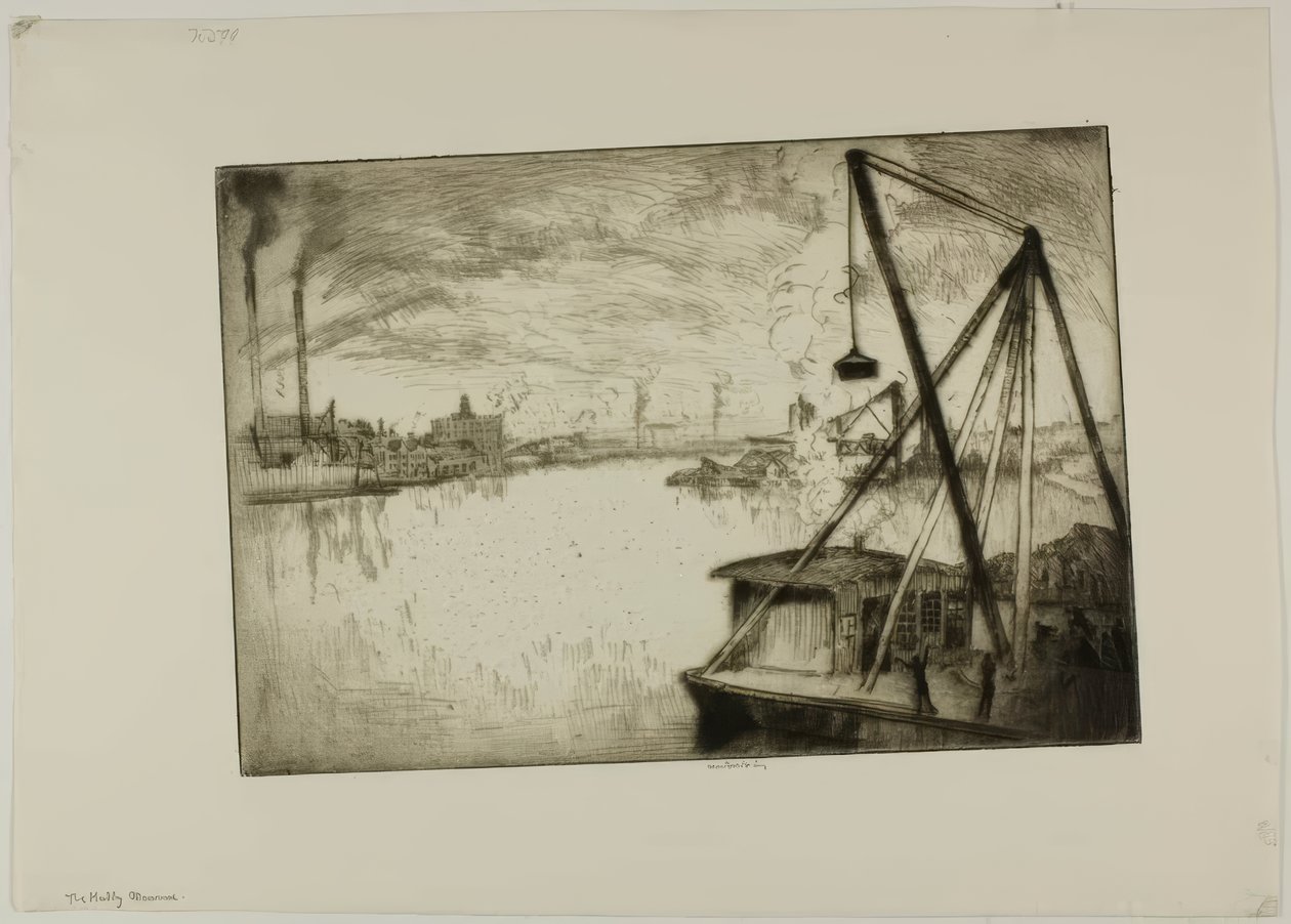 Il Muddy Maumee, Toledo, Ohio da Bror Julius Olsson Nordfeldt