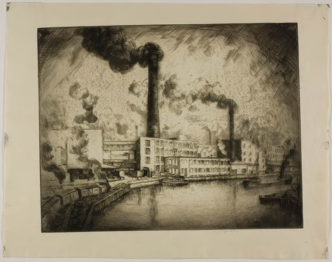 Senza titolo (South Deering - Riva sinistra) da Bror Julius Olsson Nordfeldt