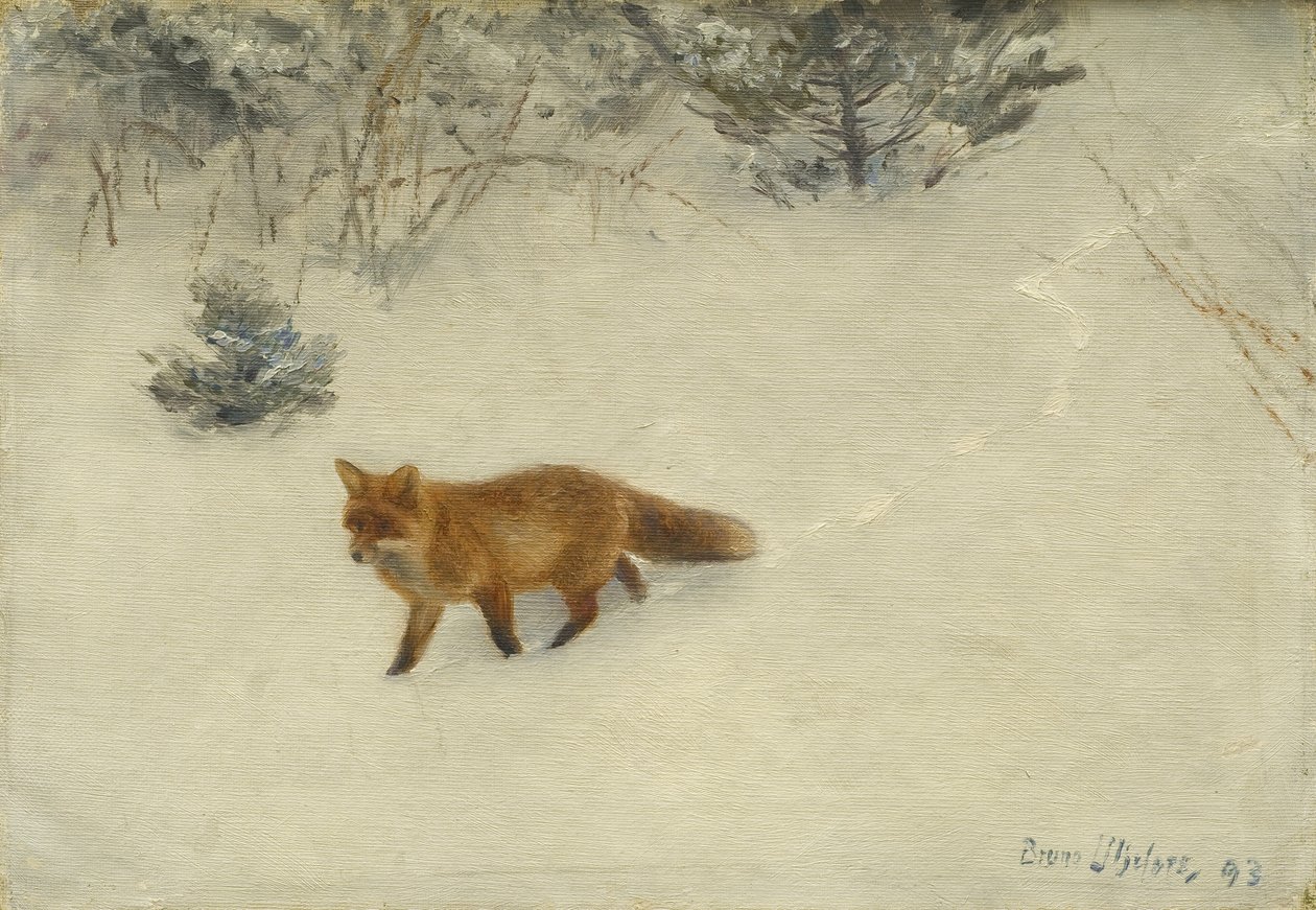 La volpe, 1893 da Bruno Andreas Liljefors
