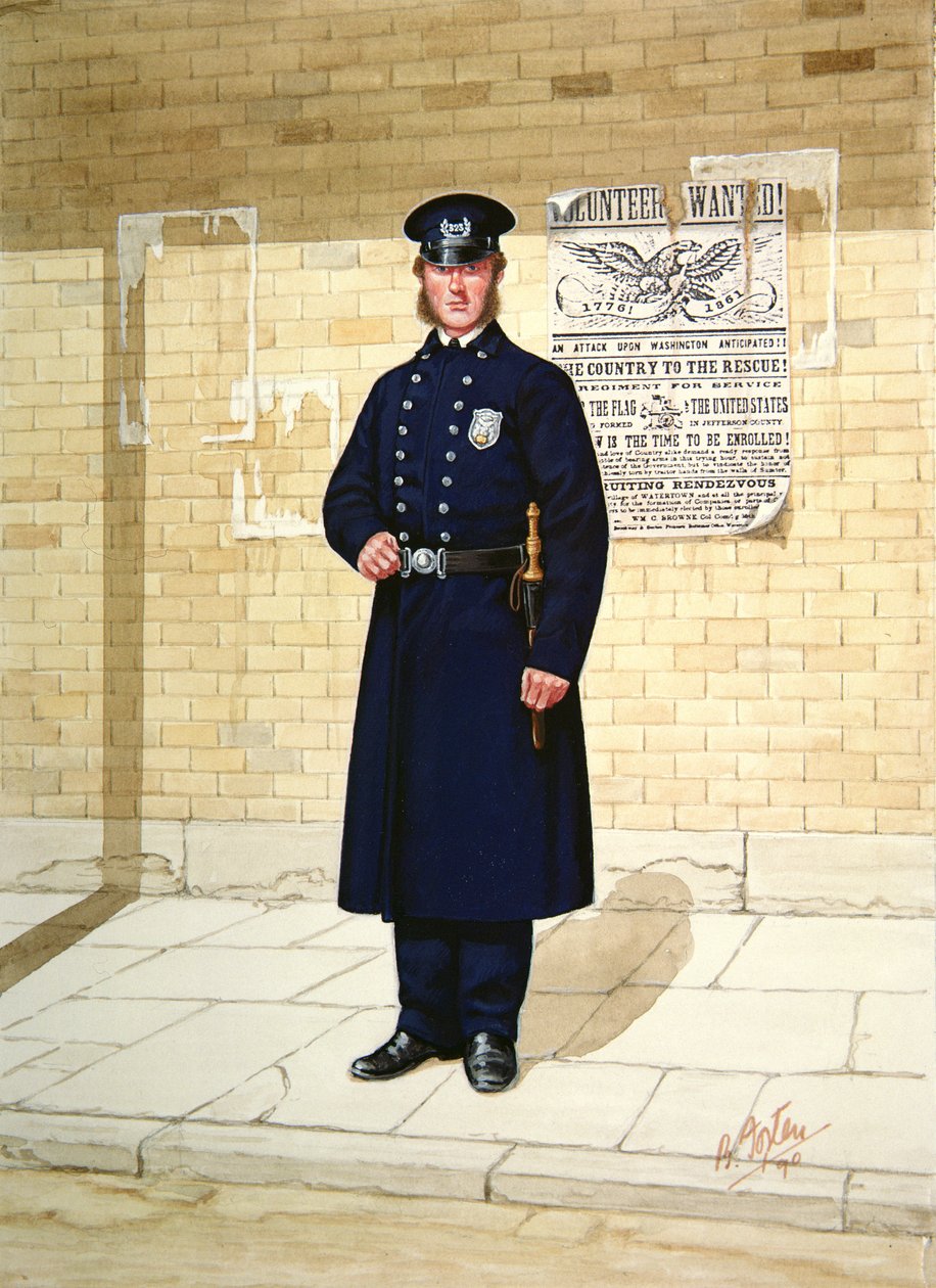 Agente di polizia nel 1863 da Bryan Fosten