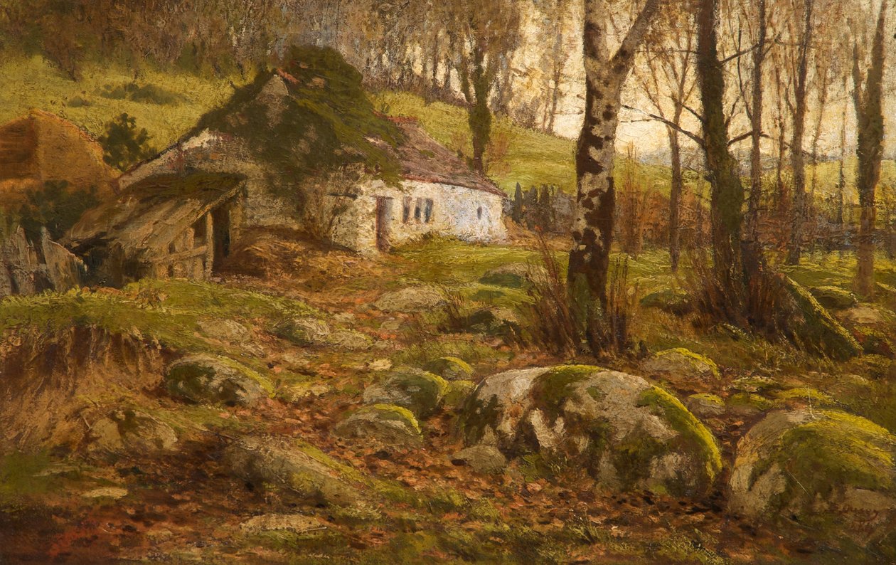 Un cottage gallese, 1884 da Buckley Ousey