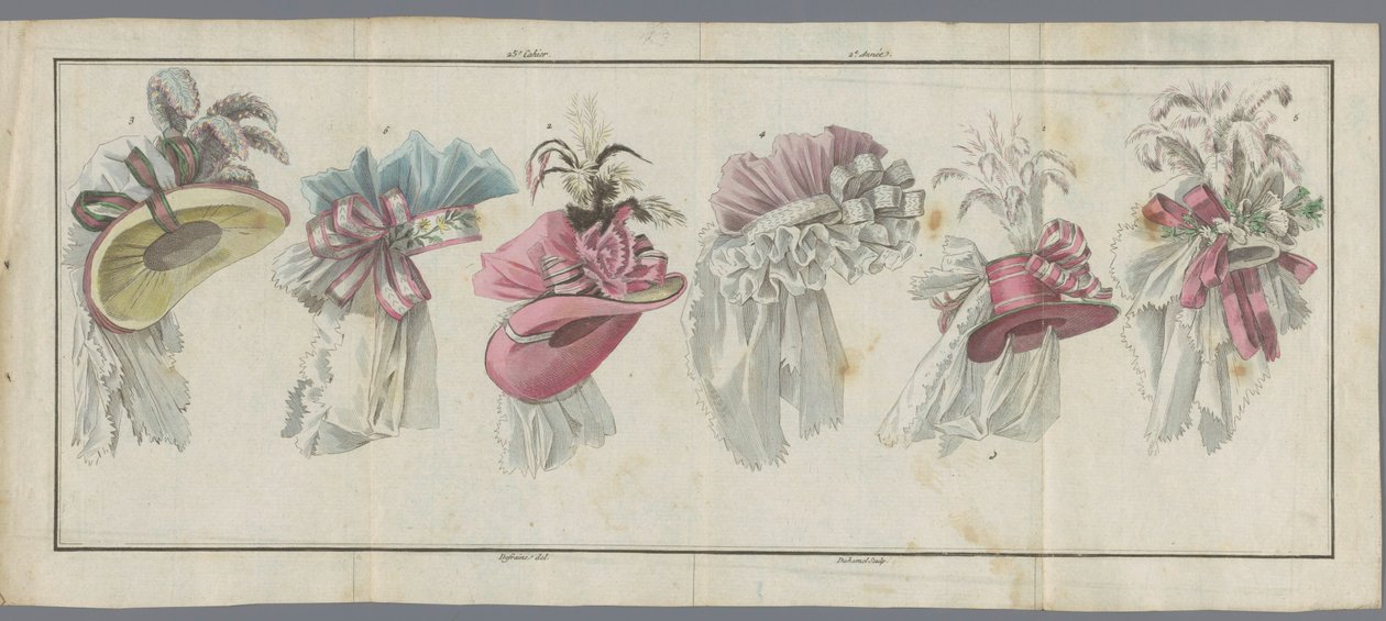 Magasin des Modes Nouvelles Françaises et Anglaises, 20 luglio 1787, 25e cahier, 2e année da Buisson