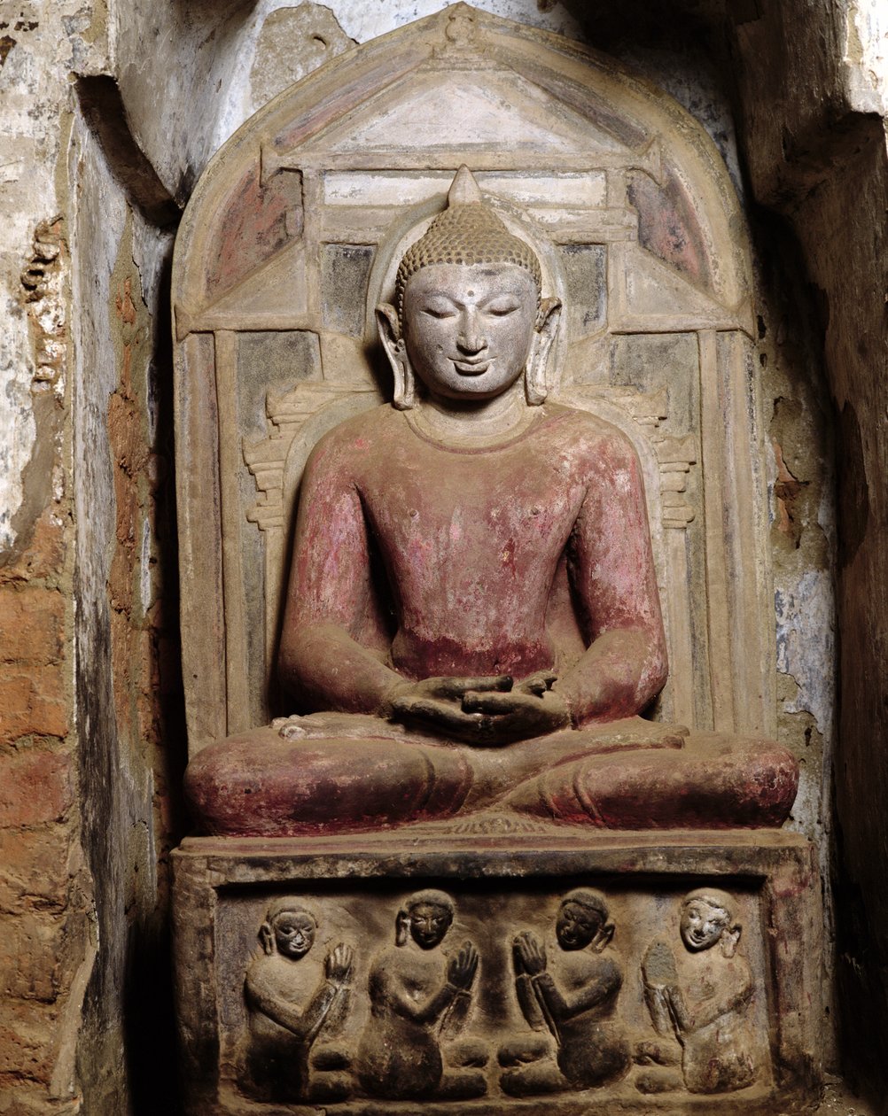 Buddha seduto in meditazione da Burmese School