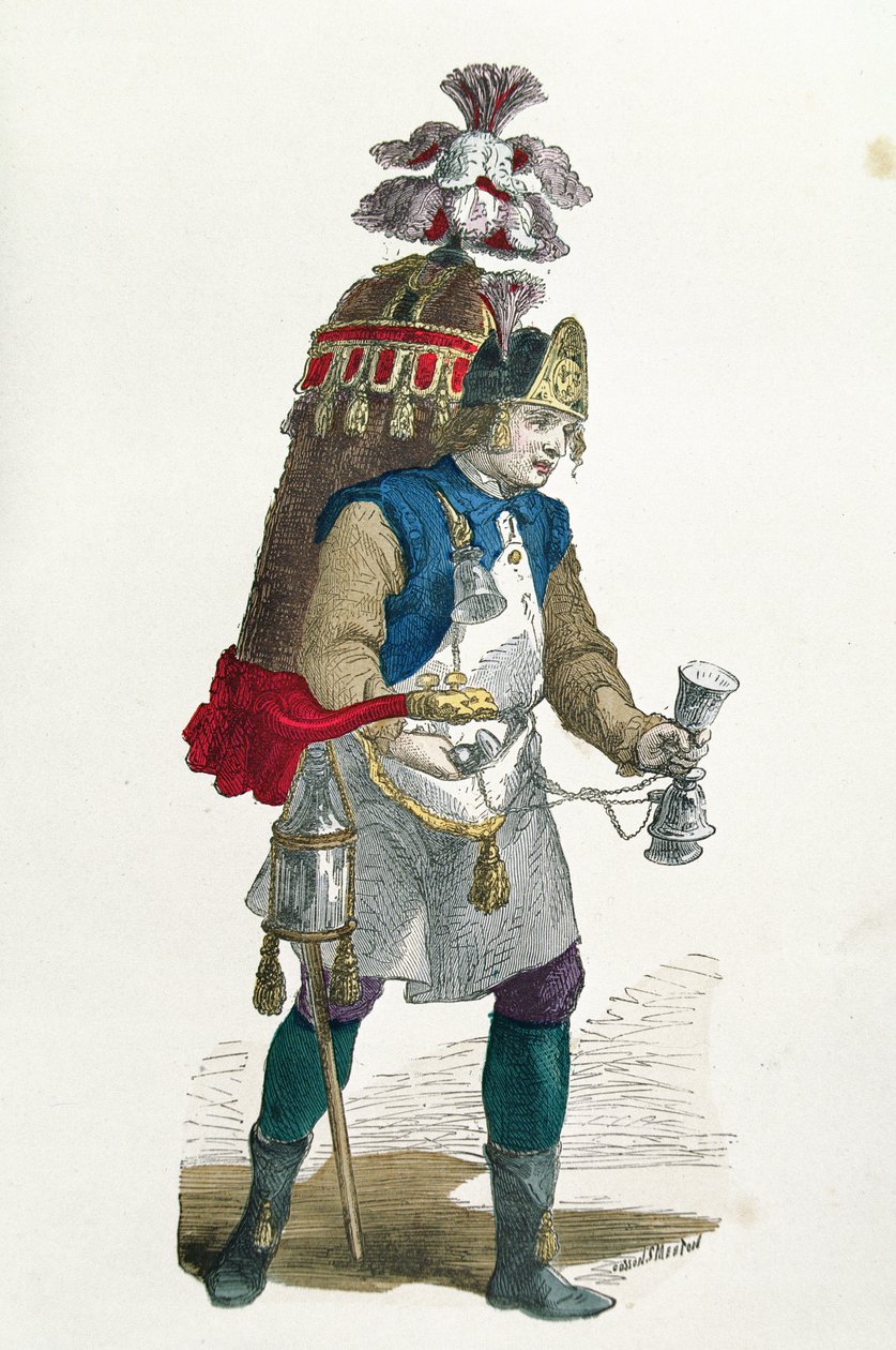 Venditore di cocco nel 1774 da Burn Smeeton