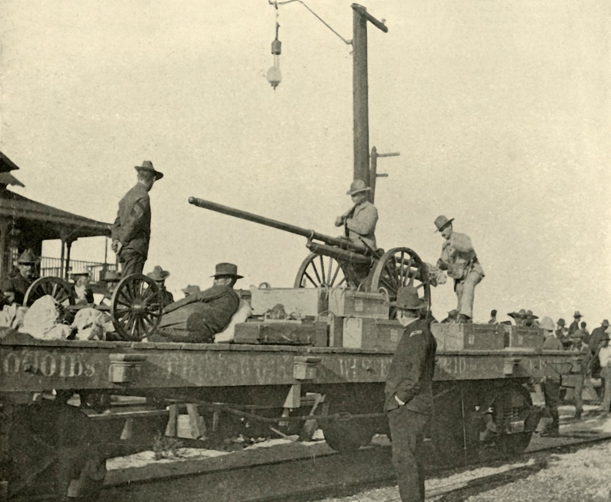 Sergente Borrowe e il cannone a dinamite, Guerra ispano-americana da Burr McIntosh