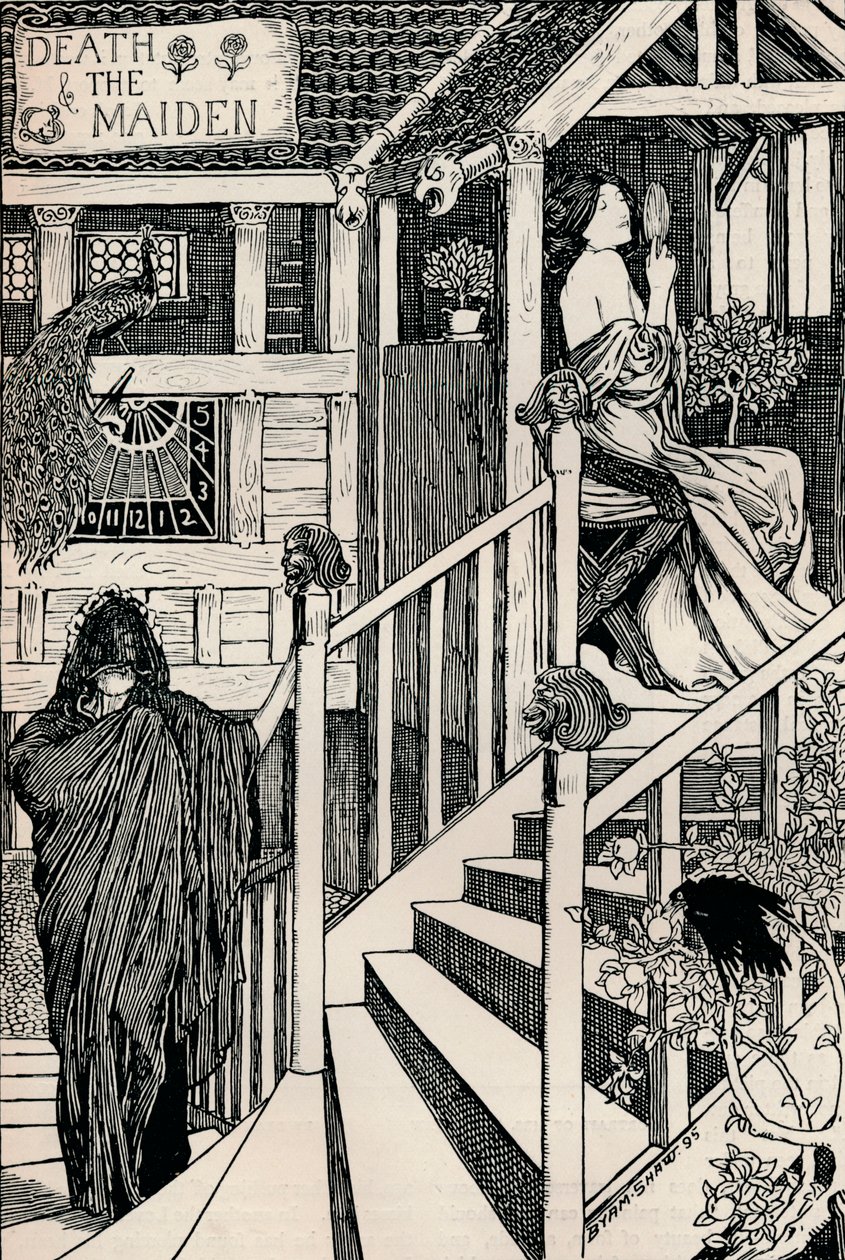 La morte e la fanciulla, 1895 da Byam Shaw
