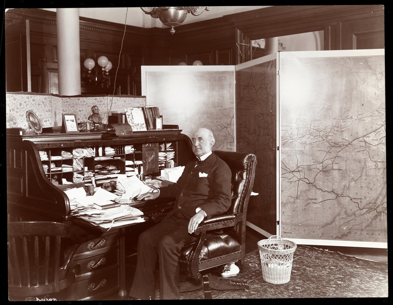 Chauncey Depew nel suo ufficio, New York, 1898 (stampa al gelatino d