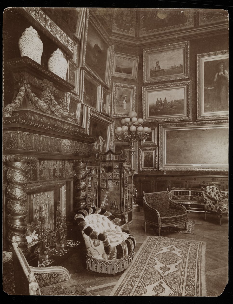 La residenza della Signora William Astor, 5th Avenue e 34th Street, New York, 1894 da Byron Company