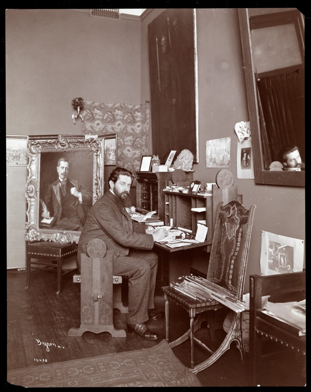 Ritratto del ritrattista Richard Hall, 1903 da Byron Company