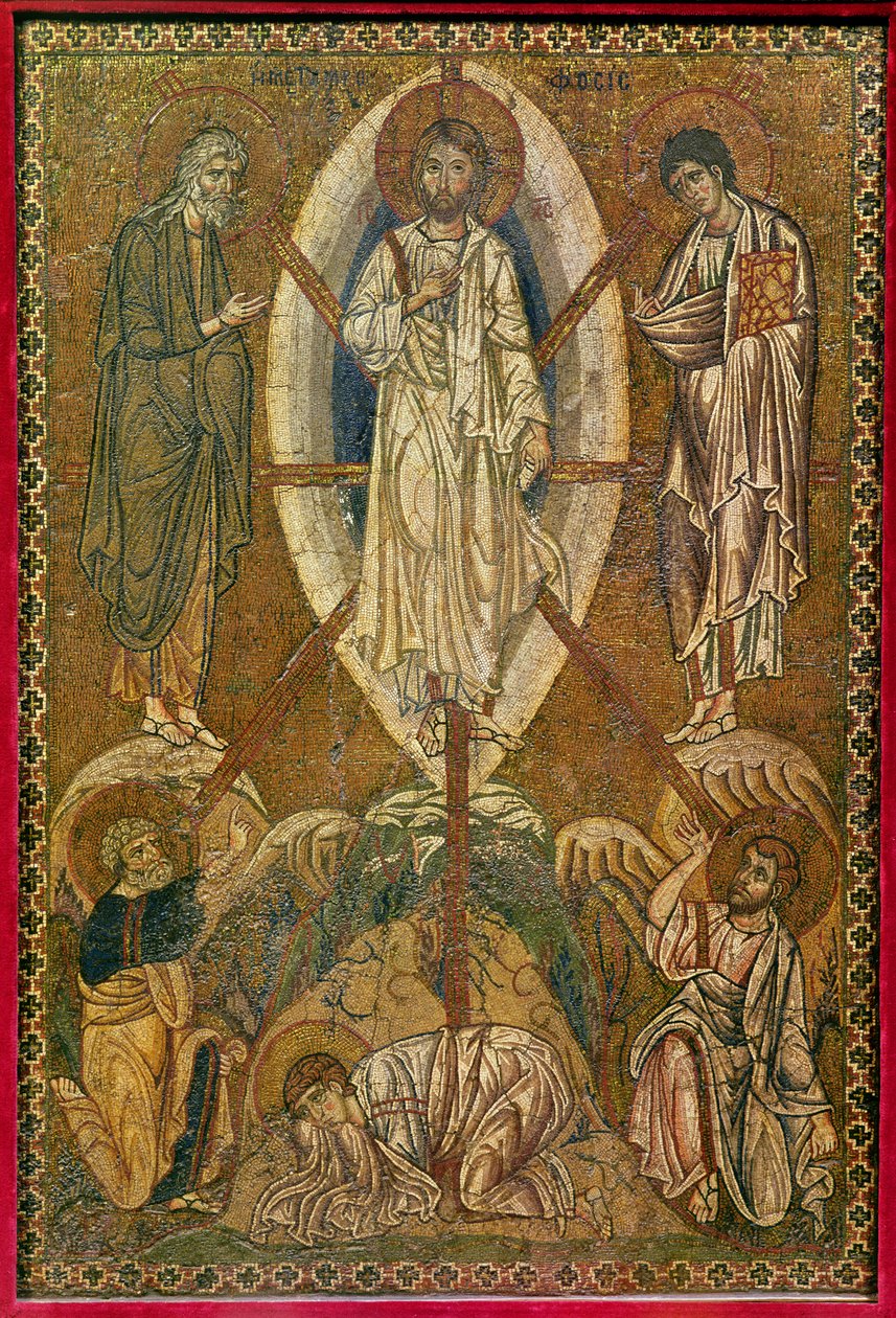 Icona portatile raffigurante la trasfigurazione, XI-XII secolo (mosaico) da Byzantine