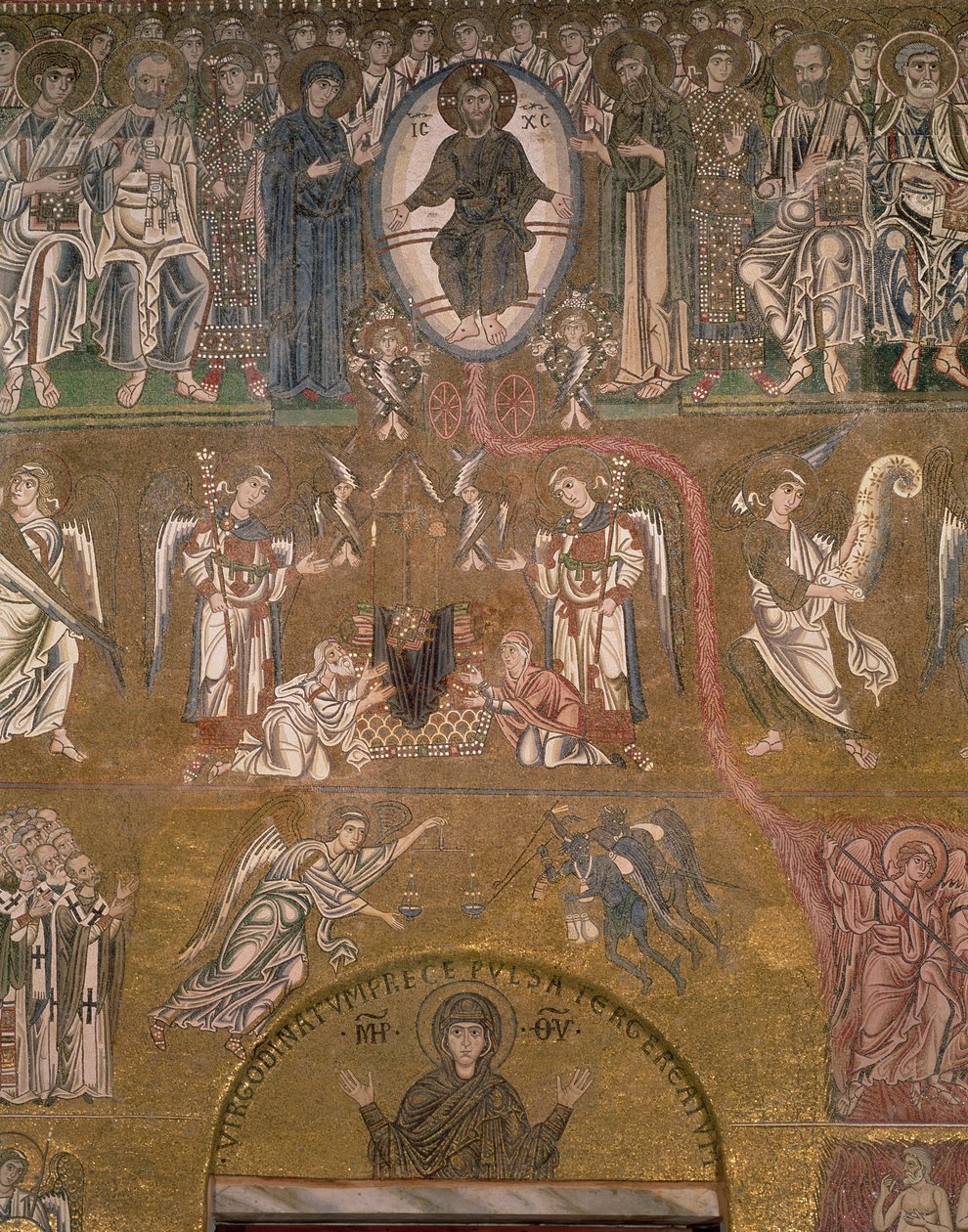 Il Giudizio Universale, dettaglio di Cristo Giudice da Byzantine