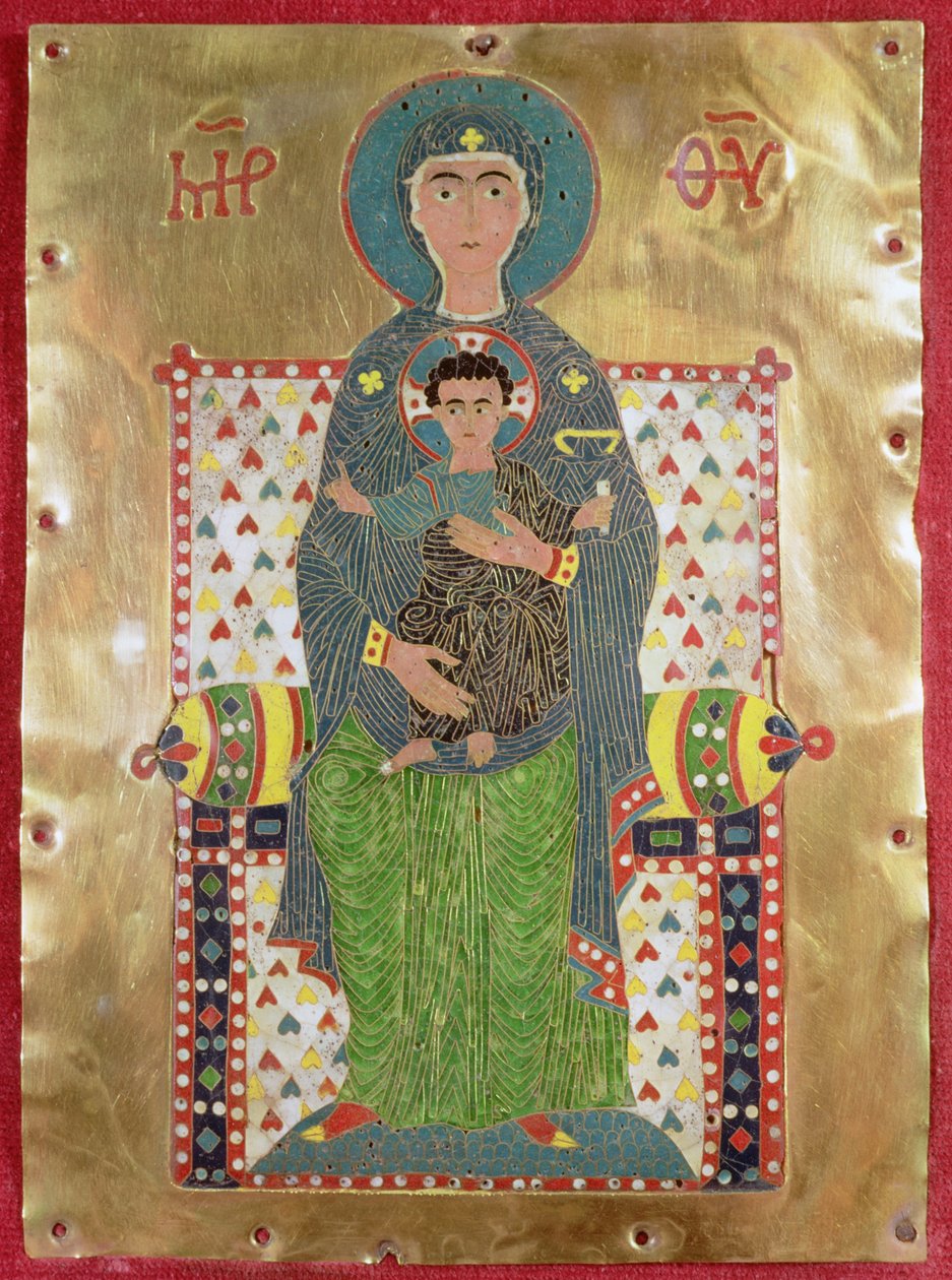Vergine e Bambino in trono da Byzantine