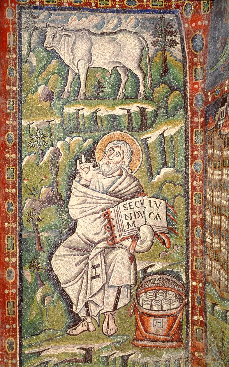 San Luca Evangelista (mosaico) da Byzantine School