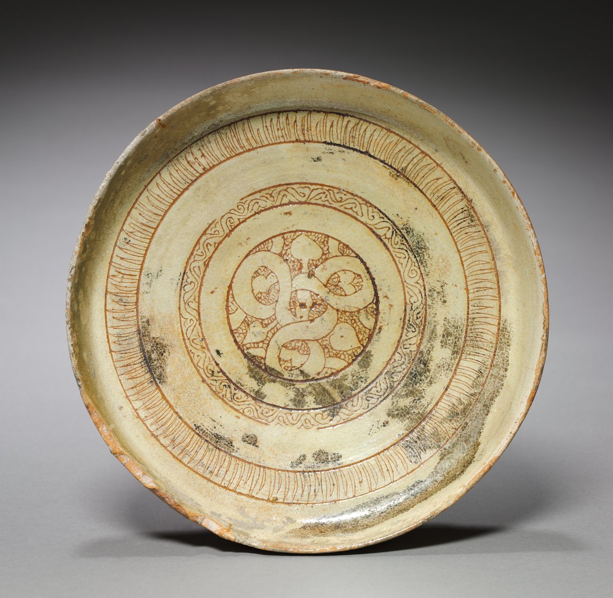 Piatto profondo con motivi decorativi, 1100 da Byzantine