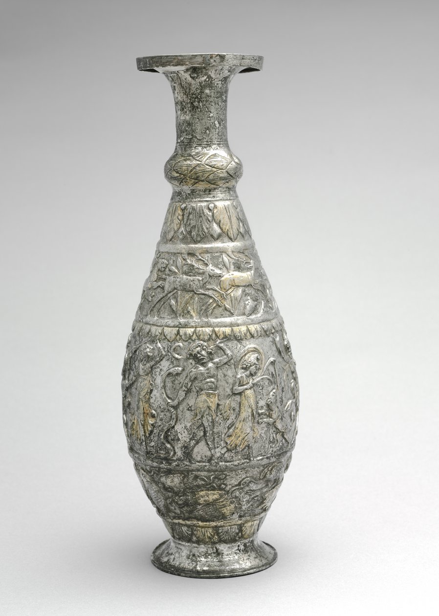 Brocca con scene di caccia, frutti di mare e vino, fine 300 da Byzantine
