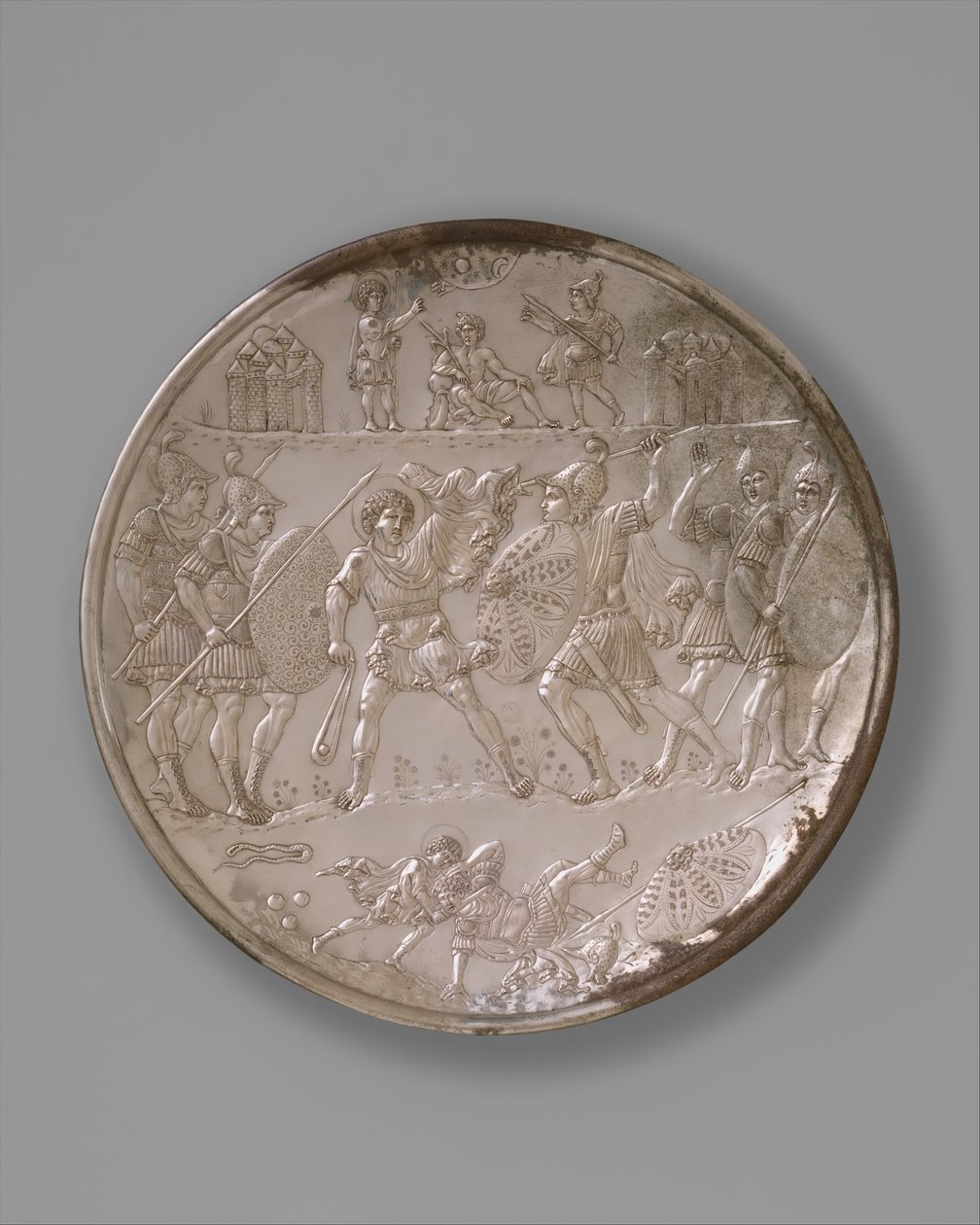 Piatto con la Battaglia di Davide e Golia da Byzantine Byzantine