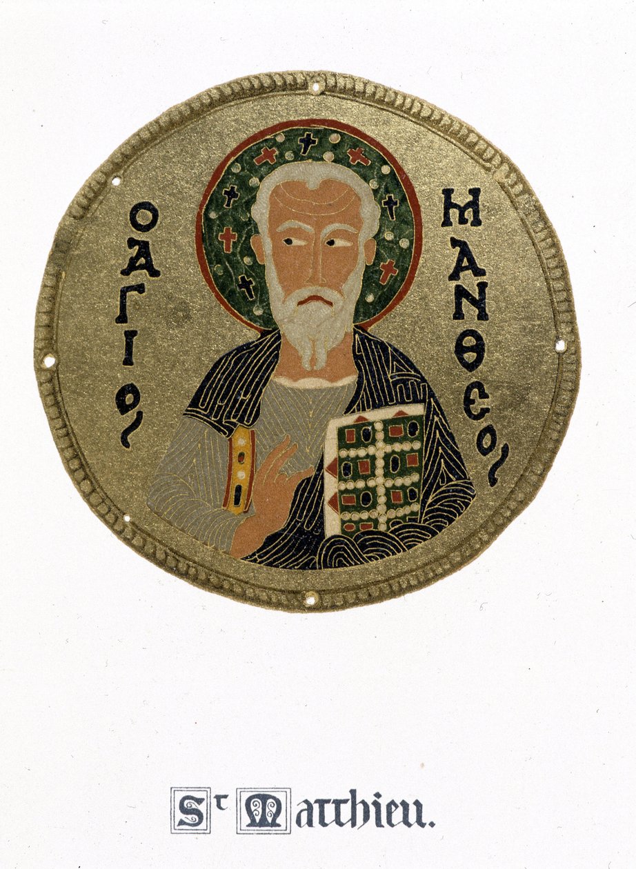 San Matteo - in "Storia e monumenti degli smalti bizantini" di N. Kondakow da Byzantine Byzantine