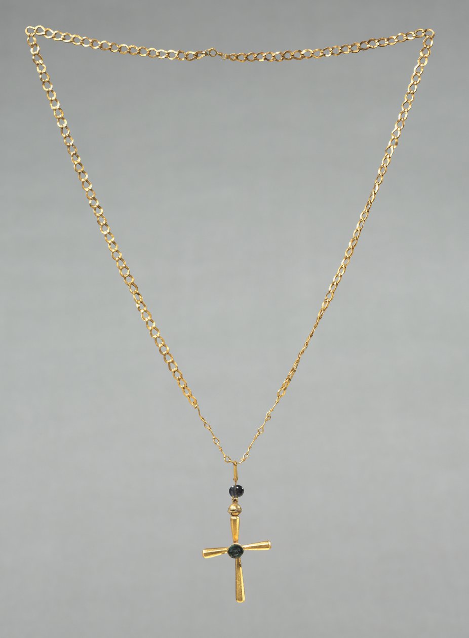 Catena con croce pendente, 500 da Byzantine School