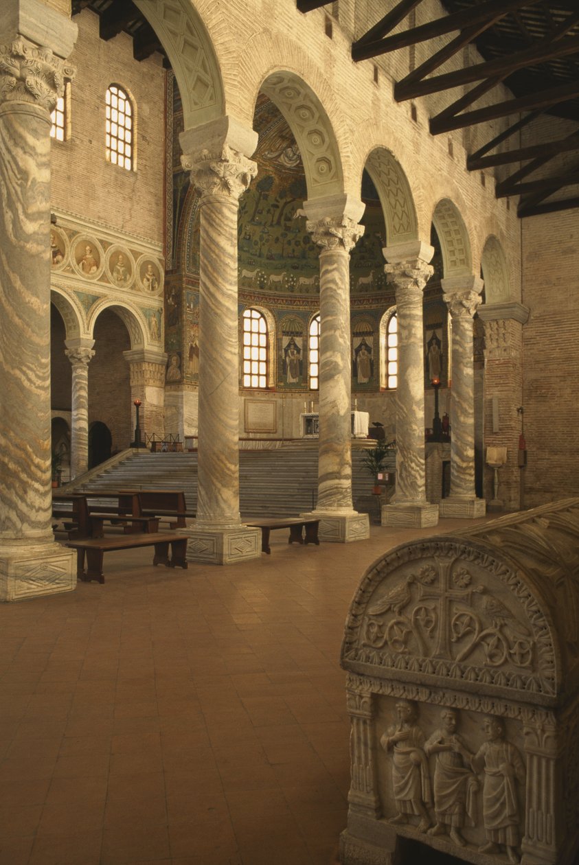 Interno della chiesa da Byzantine School