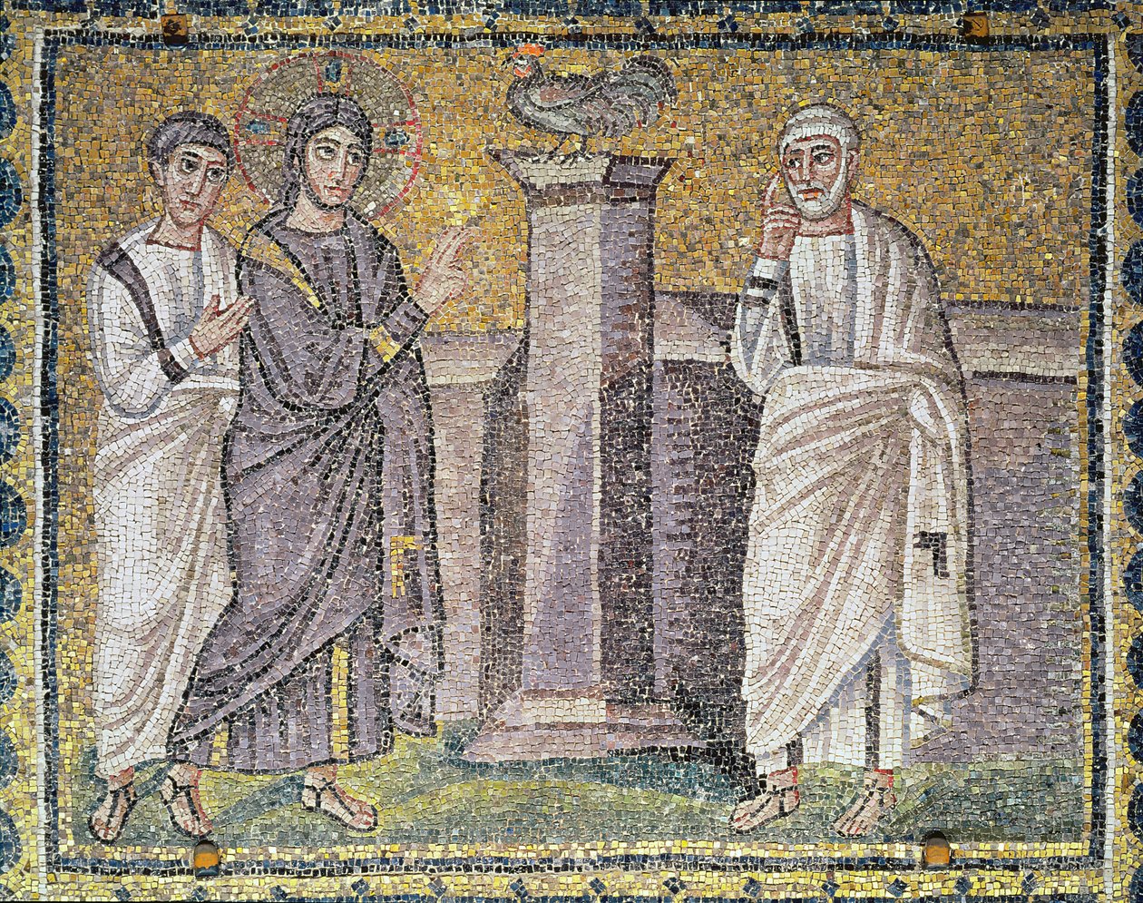 Gesù predice il rinnegamento di Pietro, Scene della vita di Cristo da Byzantine School