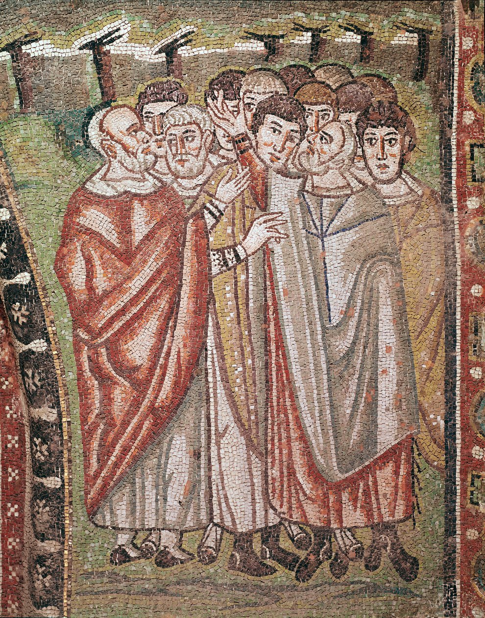 Vita di Mosè (dettaglio del mosaico, VI secolo) da Byzantine School