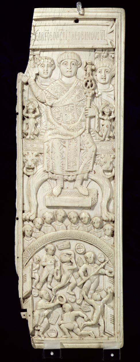Pannello dal Dittico del Console Areobindo, Costantinopoli, 506 d.C. da Byzantine School