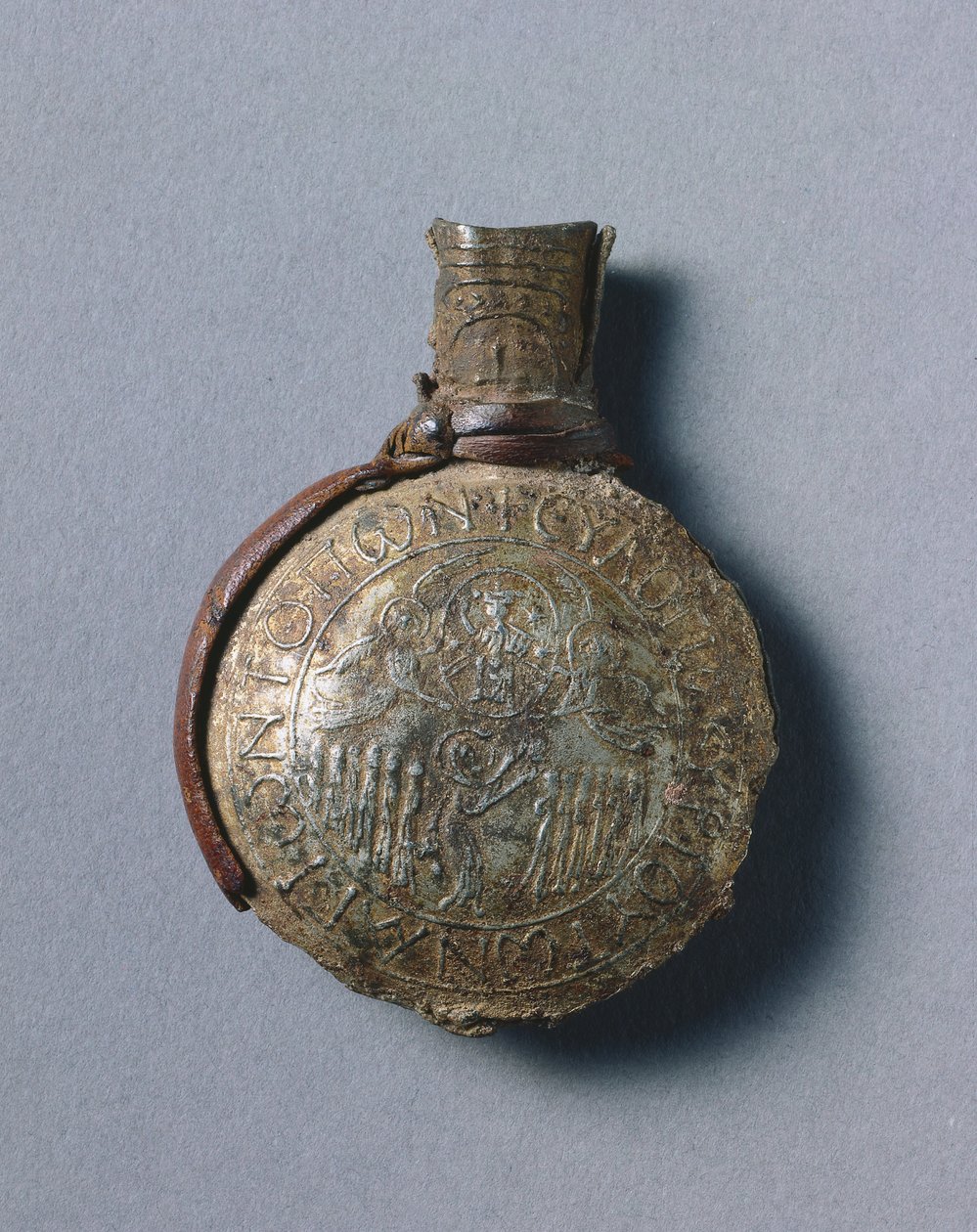 Ampolla del pellegrino con scene della Crocifissione da Byzantine School