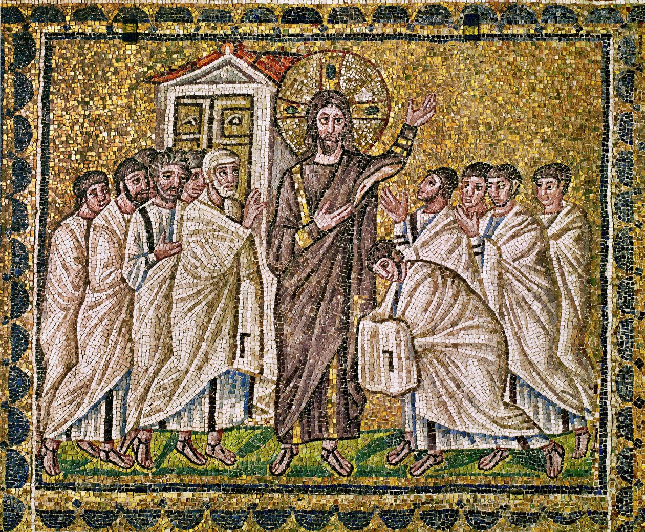 Il miracolo della Pentecoste, VI secolo (mosaico) da Byzantine School