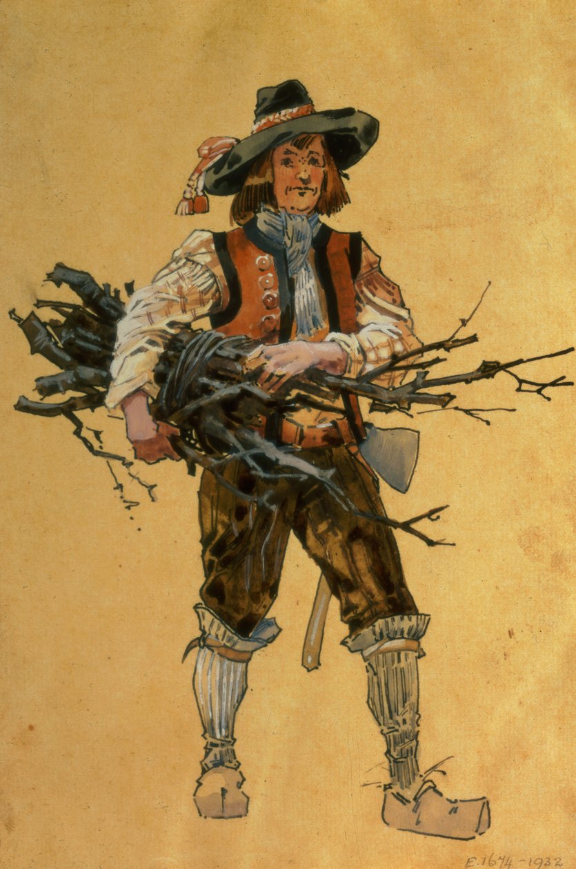 Un forestale, costume per Come vi piace, prodotto da R. Courtneidge al Princes Theatre, Manchester da C. Wilhelm