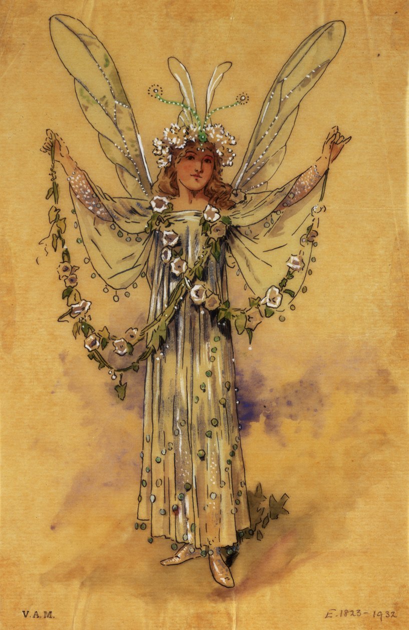 La Fata del Vilucchio, costume per Sogno di una Notte di Mezza Estate, prodotto da R. Courtneidge per il Princes Theatre, Manchester da C. Wilhelm