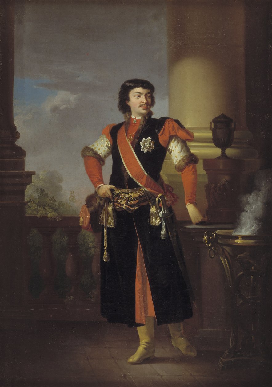 Ritratto del conte Rzewuski, ambasciatore polacco in Danimarca da C.A. Lorentzen