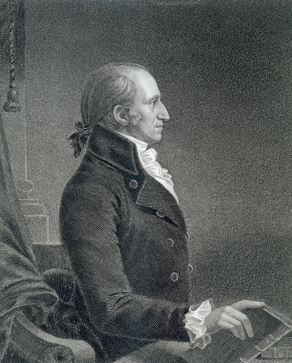 Generale James Jackson, inciso da William A. Wilmer dopo una copia del dipinto originale di James Barton Longacre da C.B.J.F. de Saint Memin