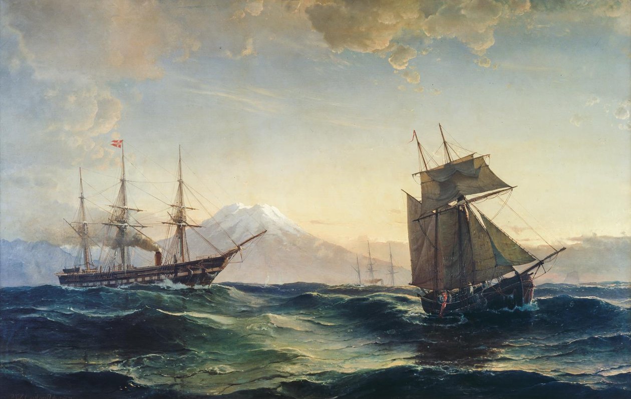 Navi al largo della costa dell