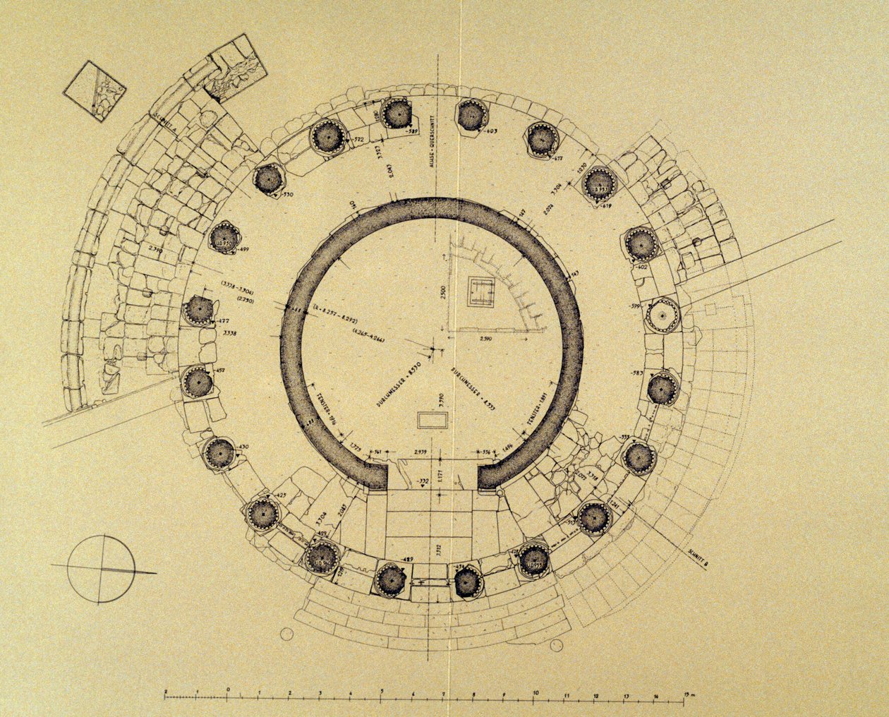 Piantina del Tempio di Vesta o Ercole Vincitore, dall