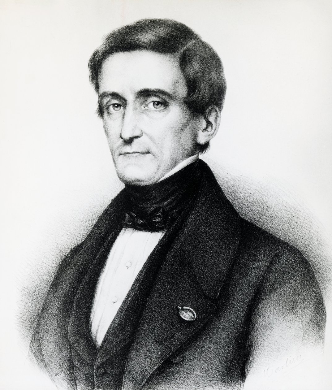 Ritratto di Pellegrino Rossi (1787-1848), giurista italiano, litografia da J.B. and Brown J. Rowbotham