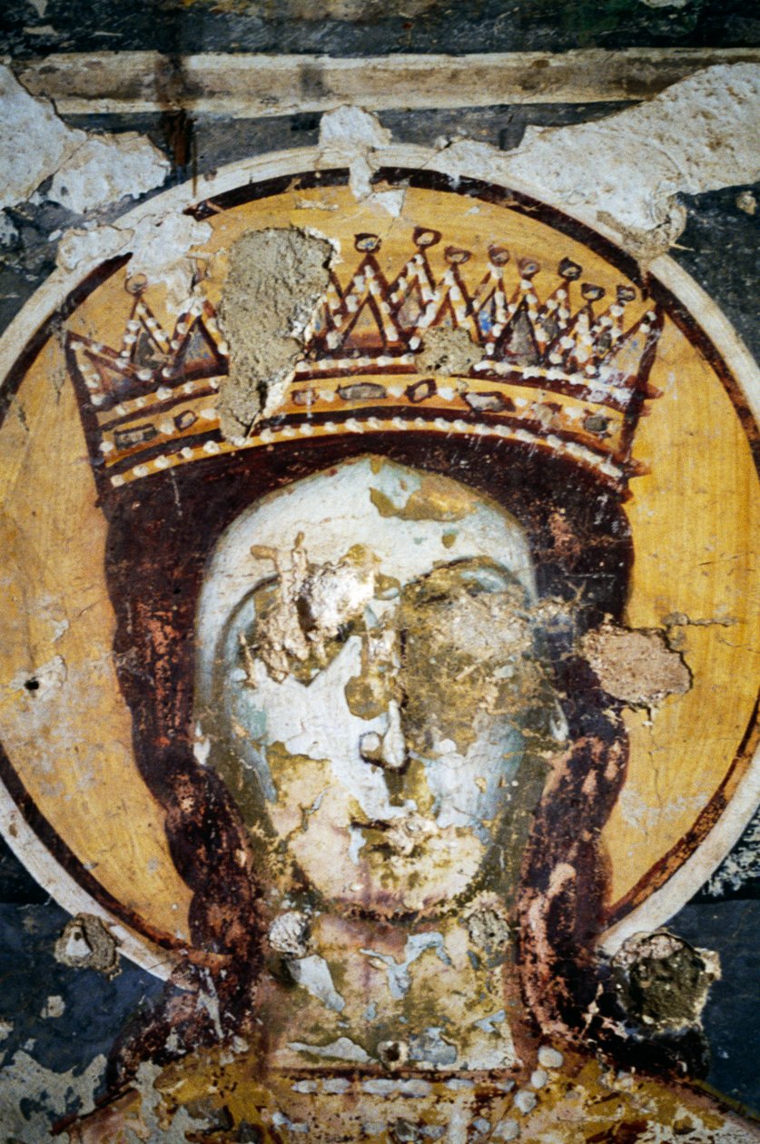 Santo, affresco nella chiesa di Agios Ioannis Prodromos da J.B. and Brown J. Rowbotham