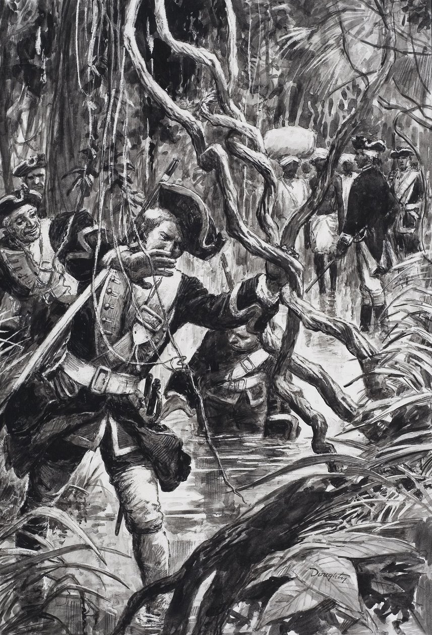 Clive of India (gouache su carta) da C.L. Doughty
