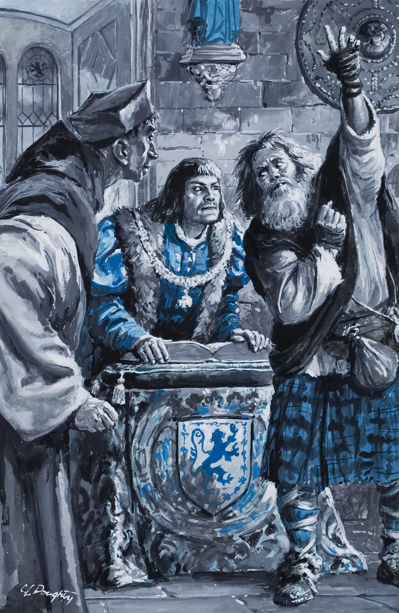 Re Enrico VII (guazzo su carta) da C.L. Doughty