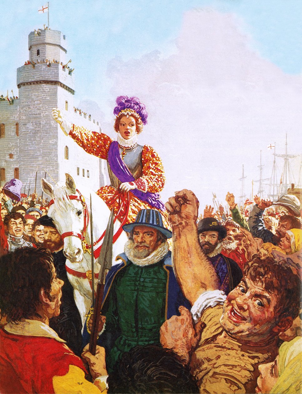 La regina Elisabetta I pronuncia il discorso sull