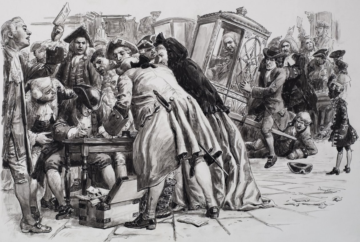 La bolla dei mari del sud (guazzo su carta) da C.L. Doughty