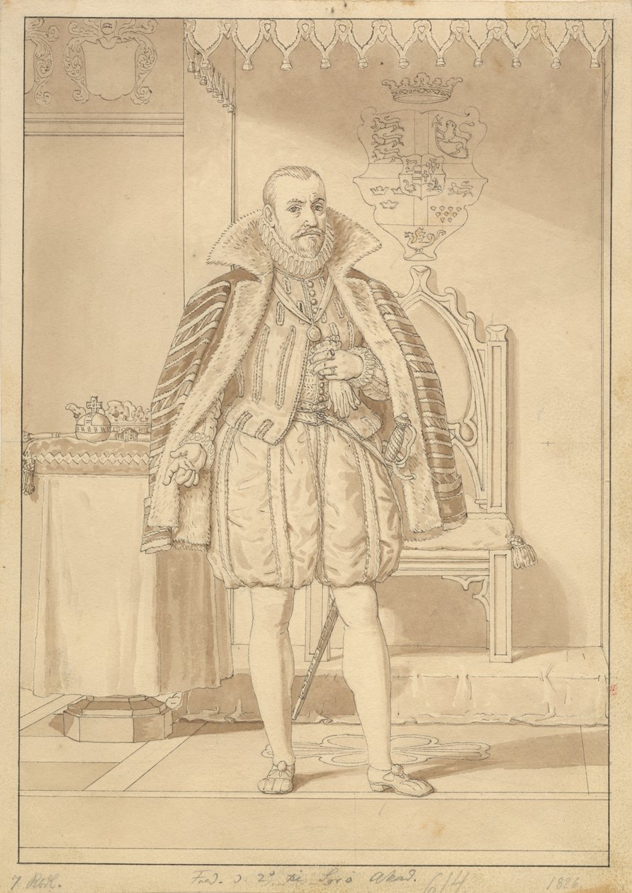 Federico II in abito di incoronazione da Christoffer Wilhelm Eckersberg