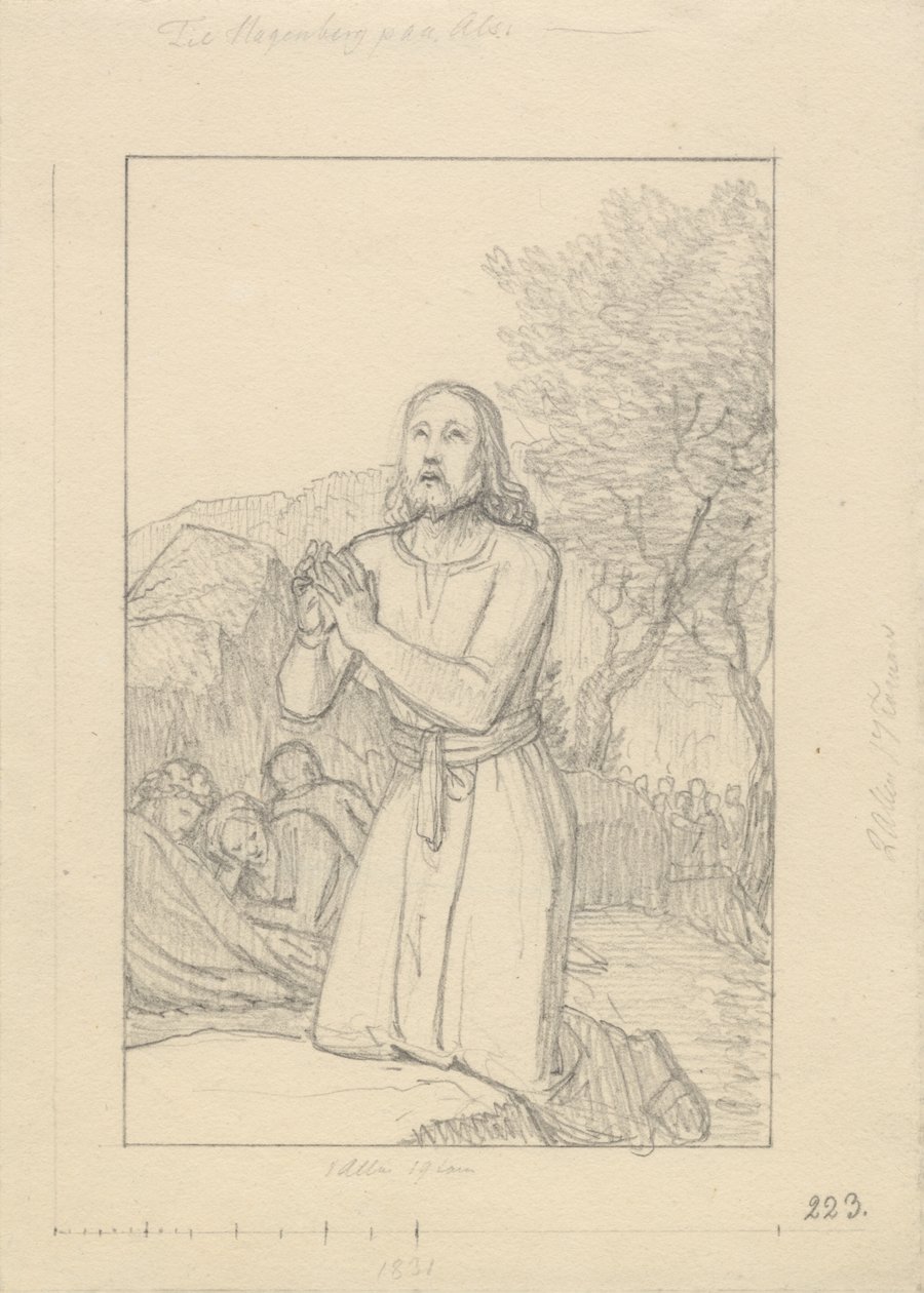 Cristo nel Getsemani da Christoffer Wilhelm Eckersberg