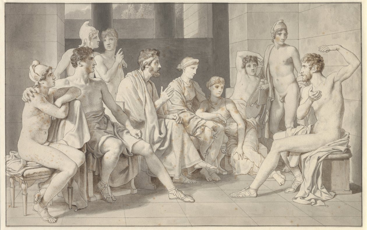 Ulisse presso Alcinoo racconta la sua vita da Christoffer Wilhelm Eckersberg